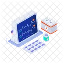 Moniteur Ecg Electrocardiogramme Soins De Sante Icon