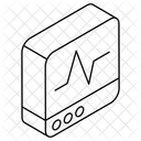 Moniteur ECG ECG Electrocardiogramme Icône