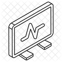 Moniteur ECG ECG Electrocardiogramme Icône
