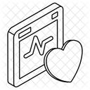 Moniteur ECG ECG Electrocardiogramme Icône