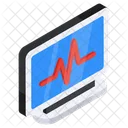 Moniteur ECG ECG Electrocardiogramme Icône