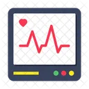 Moniteur ECG ECG Electrocardiogramme Icône