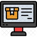 Monitor Online Shop Ecommerce Icon