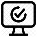 Monitor Approve Access Icon