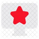 Monitor Star Positive Review Icon
