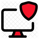 Monitor Shield Defense Icon