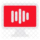 Monitor Voice Radio Waves Icon