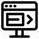 Monitor Sitio Web Pantalla Icono