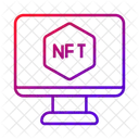 모니터 Nft 블록체인 아이콘