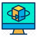 Device Cube Virtual Screen Icon
