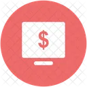 Monitor Screen Dollar Icon