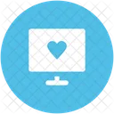 Monitor Heart Sign Icon