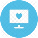 Monitor Heart Sign Icon
