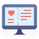 Monitor Screen Heart Icon