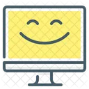 Monitor Emotion Cheerful Icon