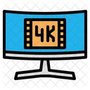 Monitor 4K  Icon