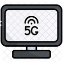 Monitor 5 G Internet Icon