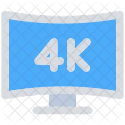 Monitor 4k  Ícone