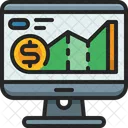 Monitor Economy Screen Icon