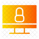Monitor Cyber Security Leakage Icon