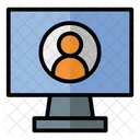 Monitor Computer User Icon