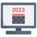 Monitor 2023 Calendar Icon