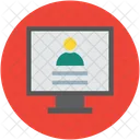 Monitor Screen Online Icon
