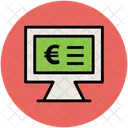 Monitor Screen Euro Icon