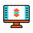Monitor Layers Design Icon