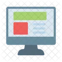 Monitor Layout Design Icon