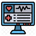 Monitor Hospital Heart Icon