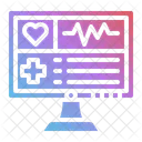 Monitor Hospital Heart Icon