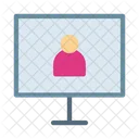 Monitor Person Profile Icon