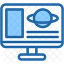 Monitor Elearning Online Learning Icon