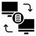 Monitor Intercambio De Datos Intercambio De Datos Icon
