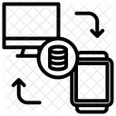 Flechas Intercambio De Datos Compartir Datos Icono