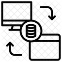 Flechas Intercambio De Datos Compartir Datos Icono