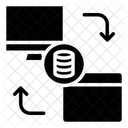Flechas Intercambio De Datos Compartir Datos Icon