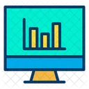 Monitor Computer Bar Chart Icon
