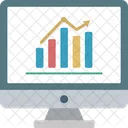Monitor Business Grow Icon