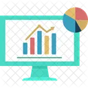 Monitor Business Grow Icon
