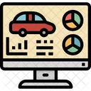 Monitor Car  Icon