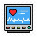 Monitor de cardiograma  Icono