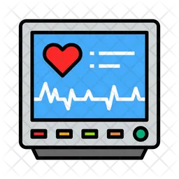 Monitor de cardiograma  Icono