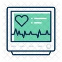 Monitor de cardiograma  Icono