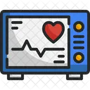 Monitor de cardiograma  Icono