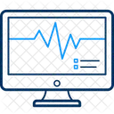 Monitorear el cardiograma  Icono