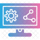 Compartir Monitor Compartir Monitorear Icon