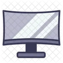 Monitor Curved Display Screen Icon
