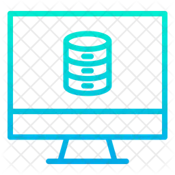 Monitor Data Icon - Download in Gradient Style